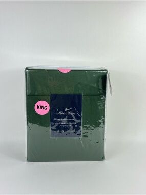 Brooks Brothers King Sheet Set in Forest Green